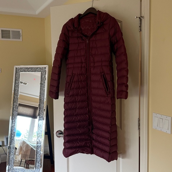 Coach Burgundy Down Jacket